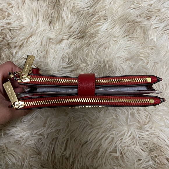 MK Double zip Wristlet - Picture 2 of 5